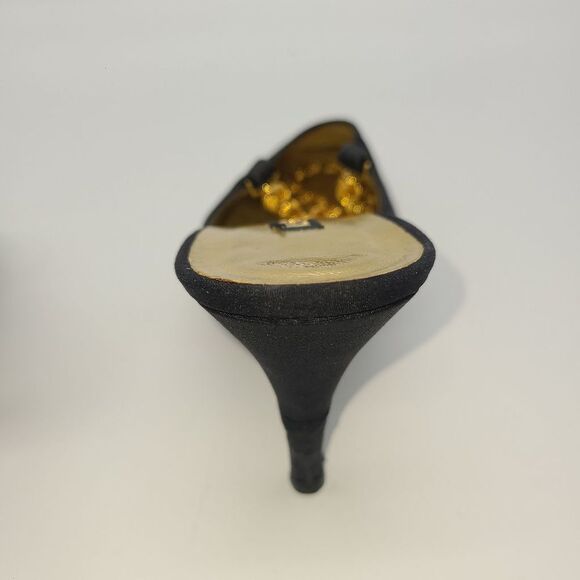 Escada Black and Gold Women's Shoes - Picture 13 of 15